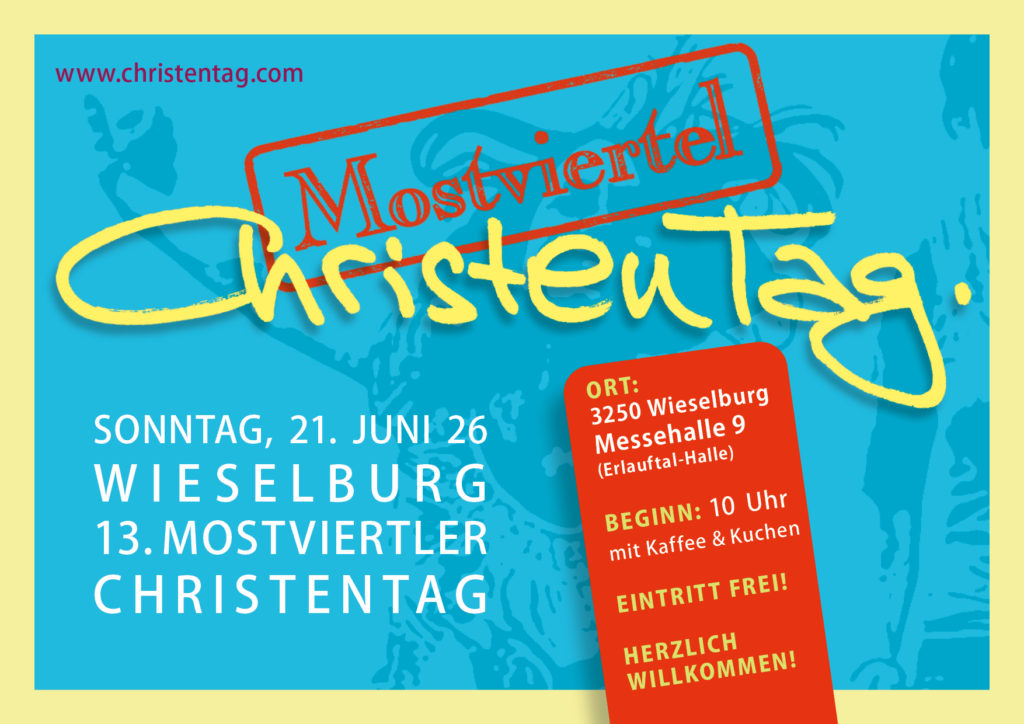 Flyer Mostviertler Christentag 2026 (vorne)